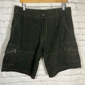 Kuhl Renegade Shorts Mens 36 Brown  Ambush Cargo Hiking Vintage Patina